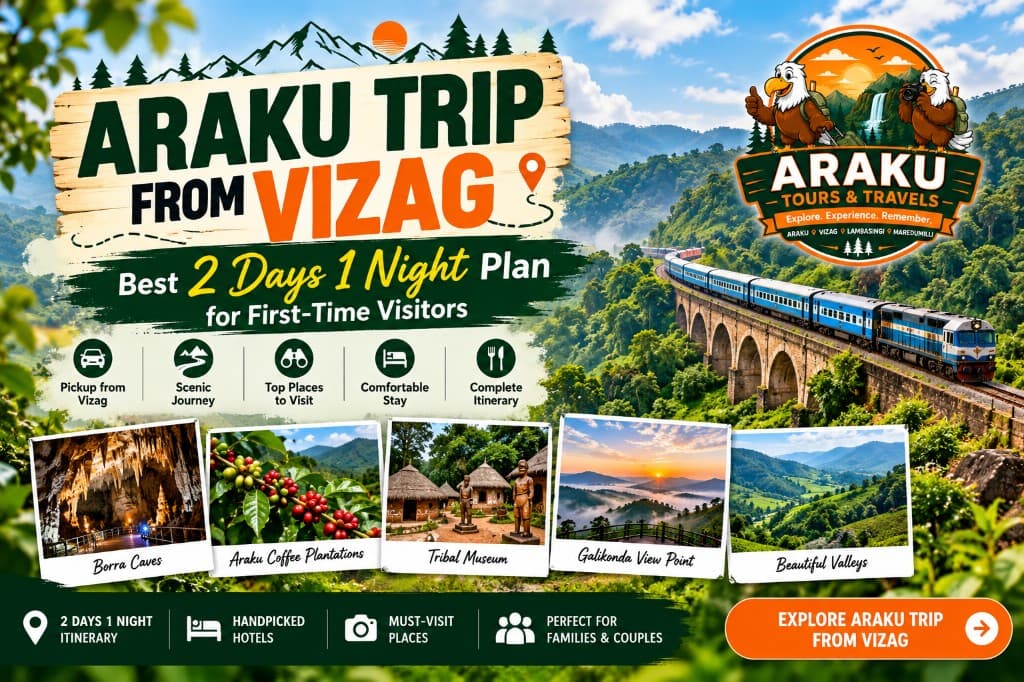 Araku Trip from Vizag: Best 2 Days 1 Night Plan for First-Time Visitors
